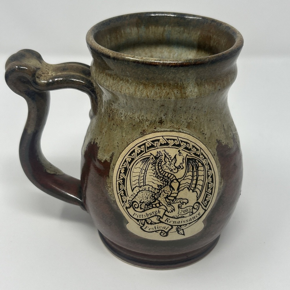 Pittsburgh Pa Renaissance Festival 2005 Banner Oak Pottery Mug